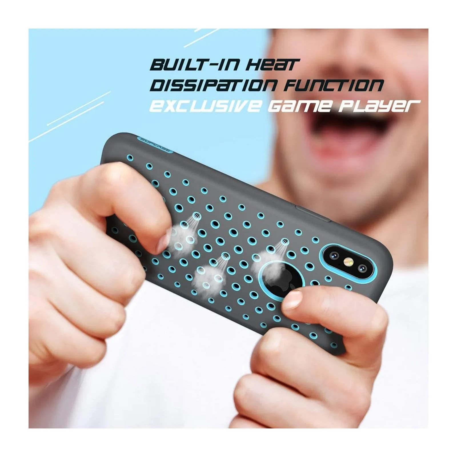 iPhone X / XS Unicorn Beetle Sport Athletic Case-Blue