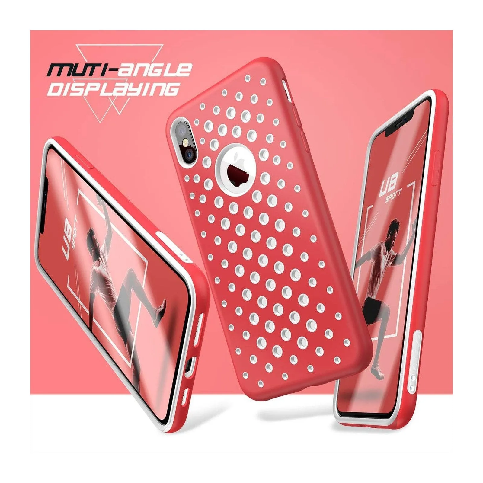iPhone X / XS Unicorn Beetle Sport Athletic Case-Red