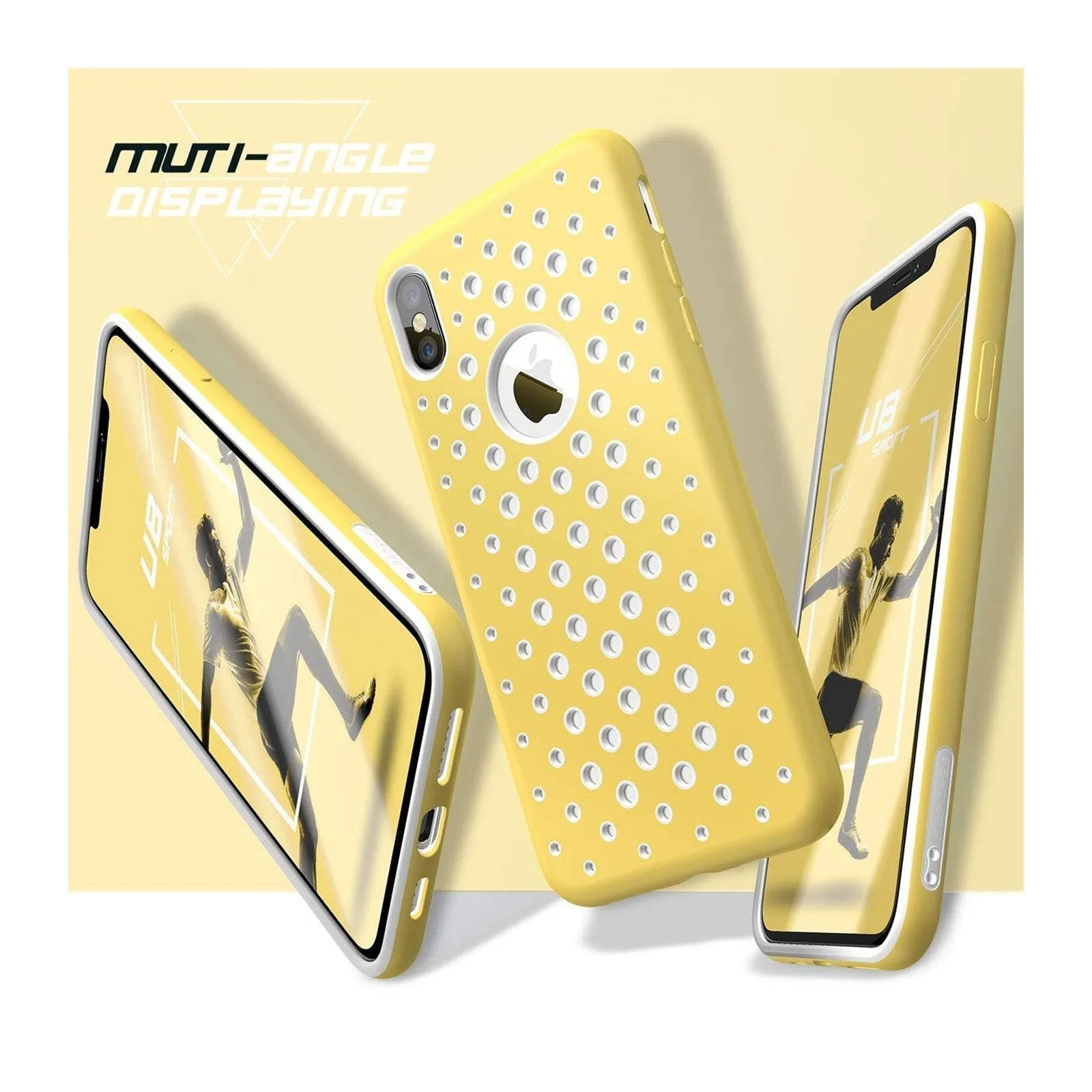 iPhone X / XS Unicorn Beetle Sport Athletic Case-Yellow