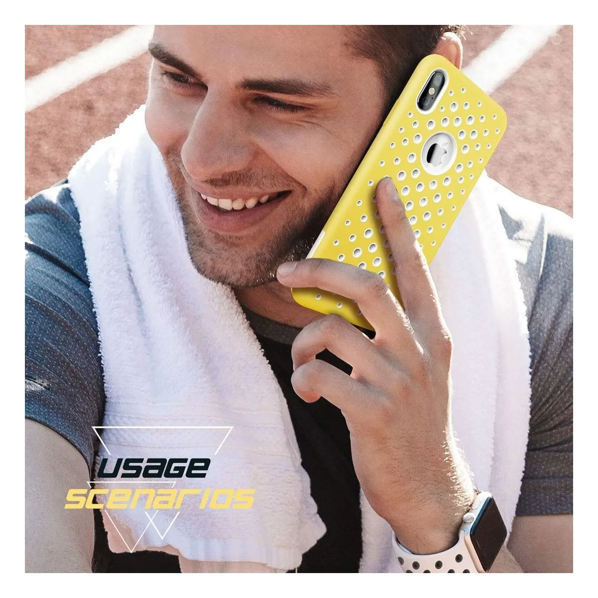 iPhone X / XS Unicorn Beetle Sport Athletic Case-Yellow