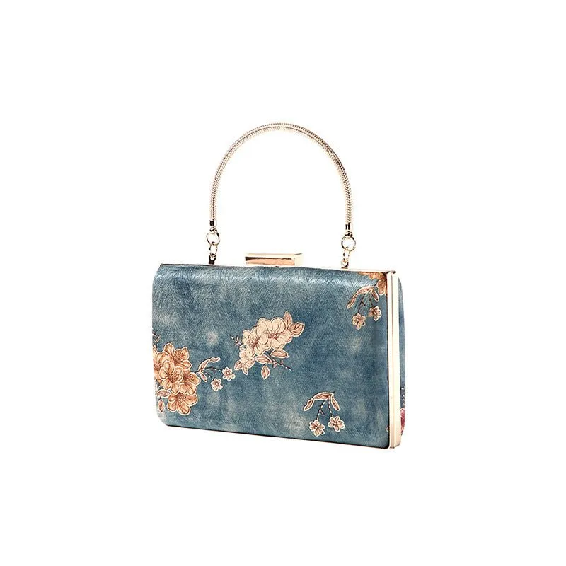 Luxy Moon Designer Purses and Handbag Women's Retro Silk Shoulder Clutch Bags