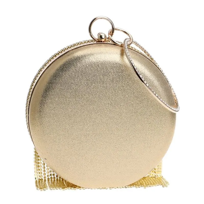 Luxy Moon Tassel Evening Bags Diamond Beaded Wedding Clutches