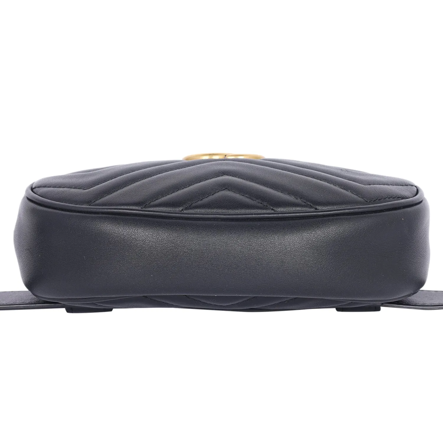 Matelasse GG Marmont Belt Bag 75 30 Black (Authentic Pre Loved)