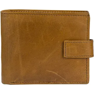 Men's Classic RFID Protected Leather Trifold Wallet with Coin Pocket