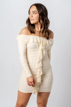 Mesh fairy mini dress milk