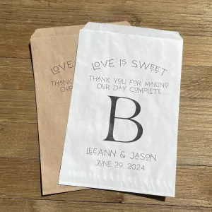 Monogrammed Wedding Bags