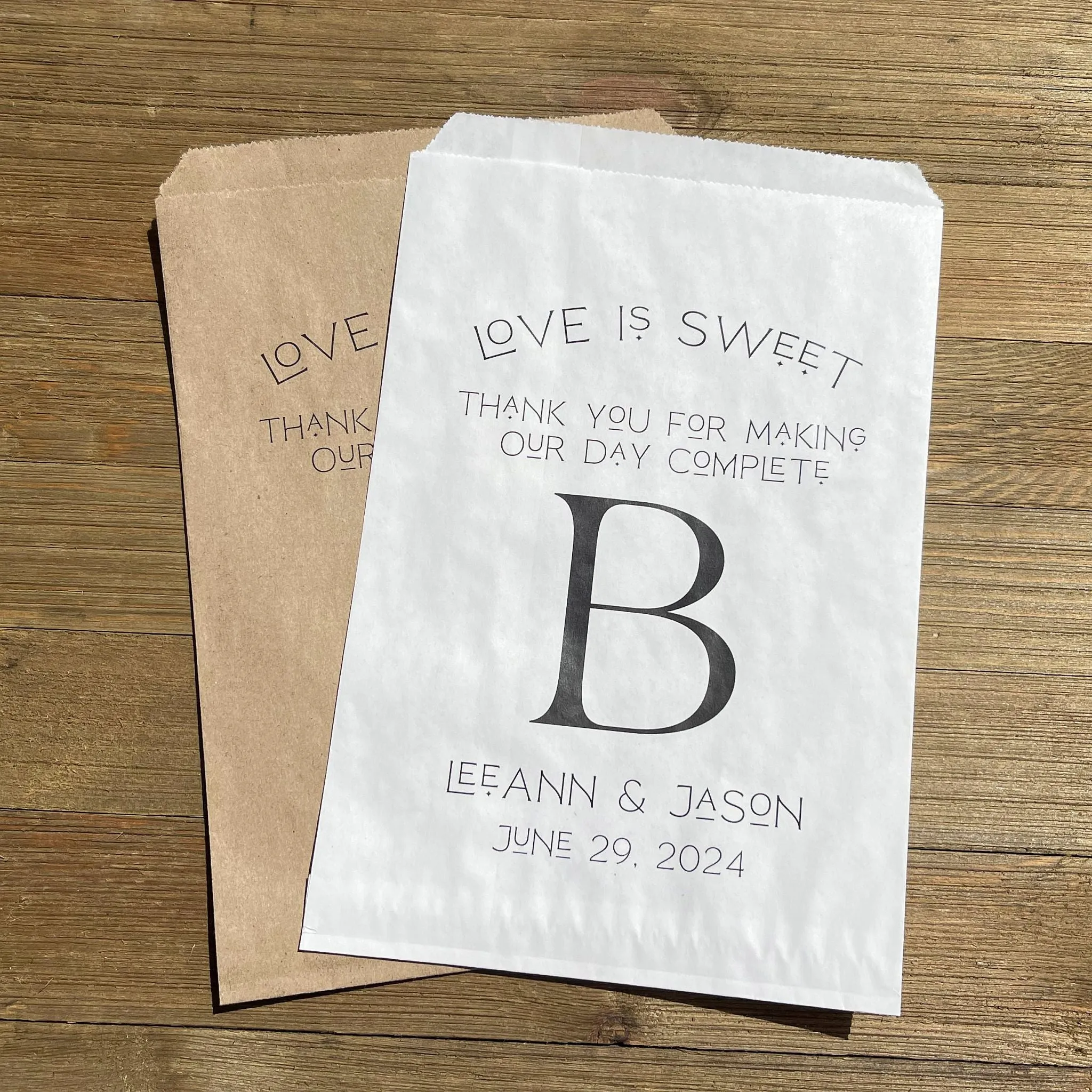Monogrammed Wedding Bags