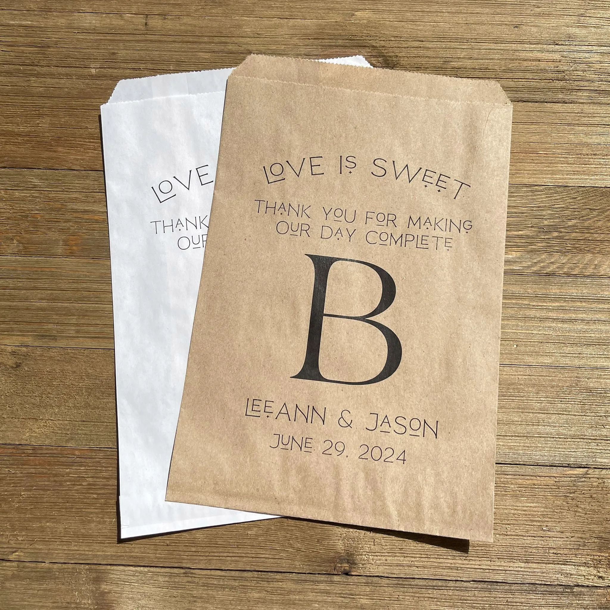 Monogrammed Wedding Bags