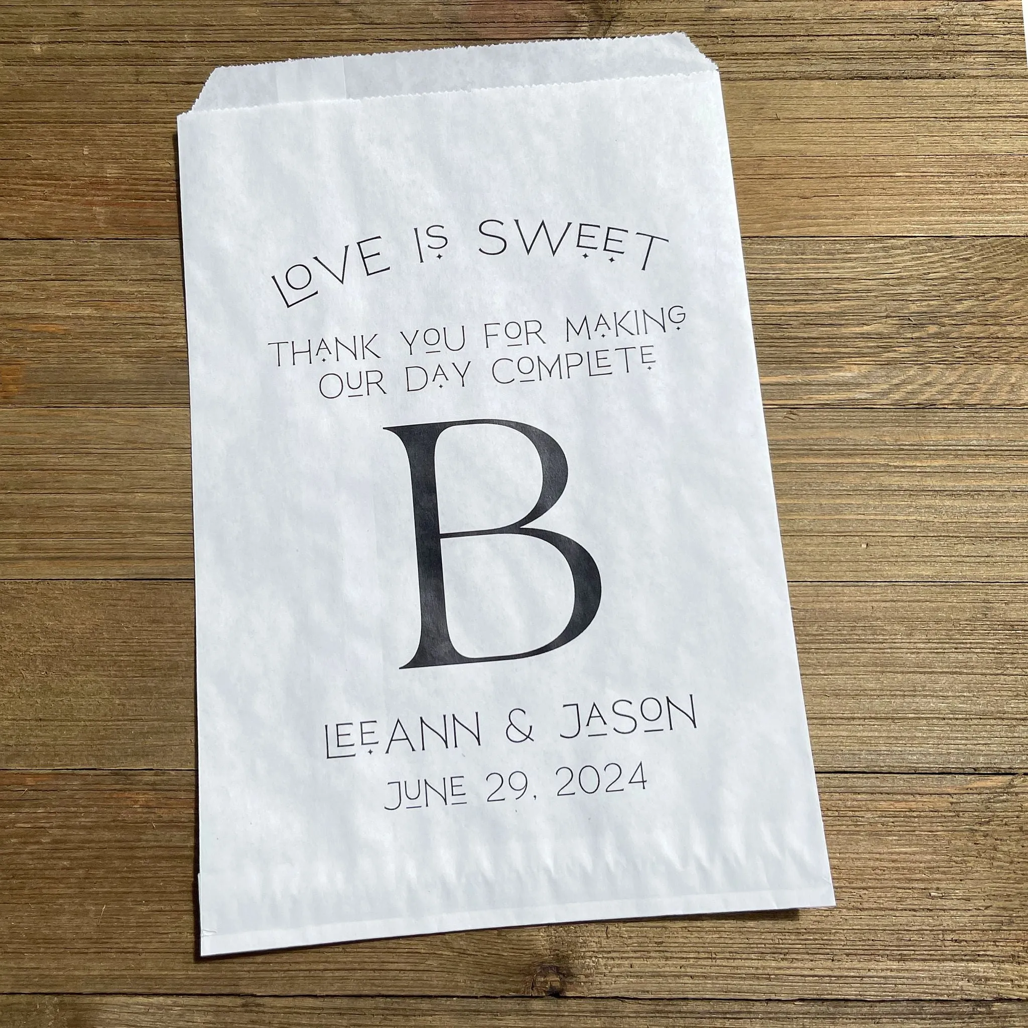Monogrammed Wedding Bags