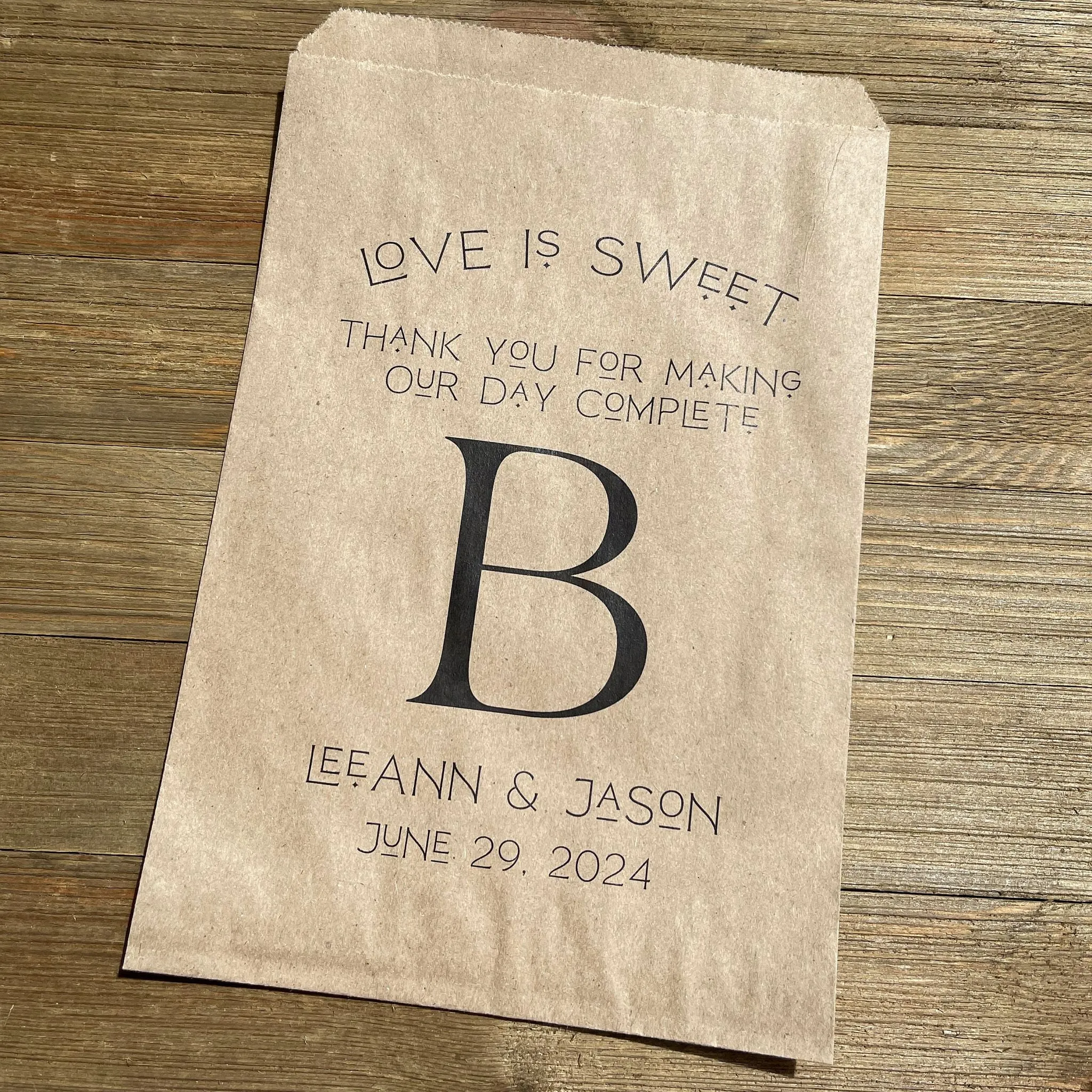 Monogrammed Wedding Bags