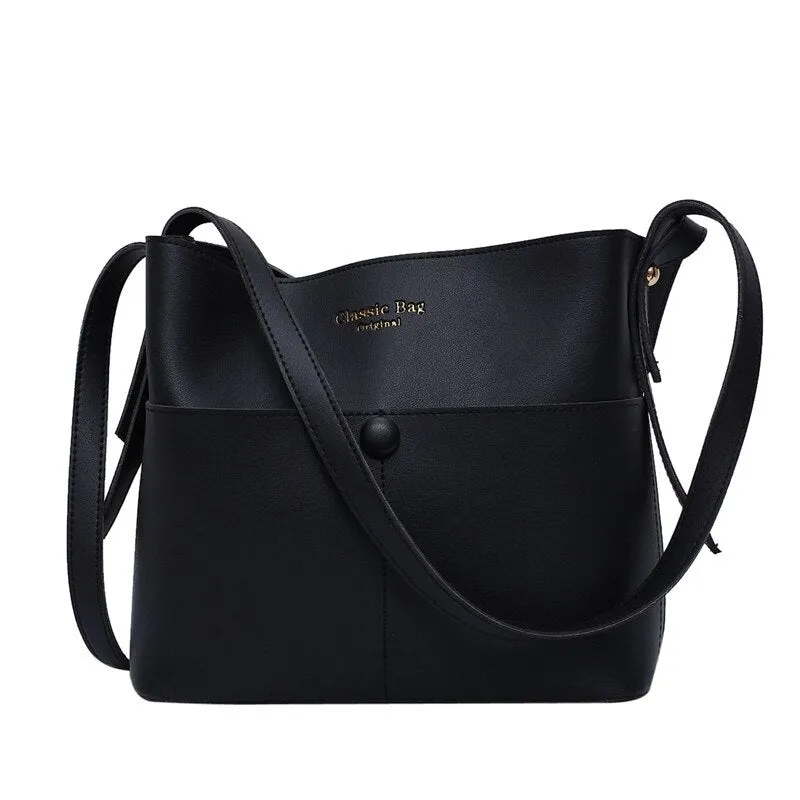OLSITTI Casaul Buckets Bags for Women 2021 Designer Ladies Shoulder Bags Luxury Soft Pu Leather Large Capacity Crossbody Bag