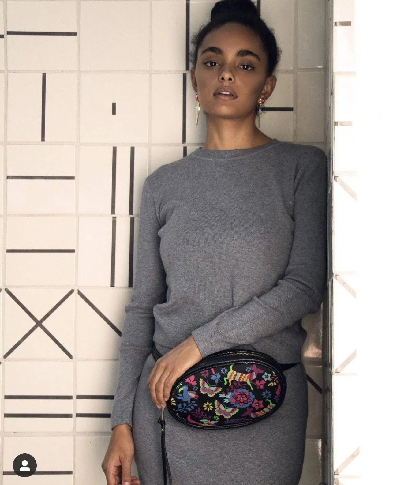 Otomi Leather Belt Bag