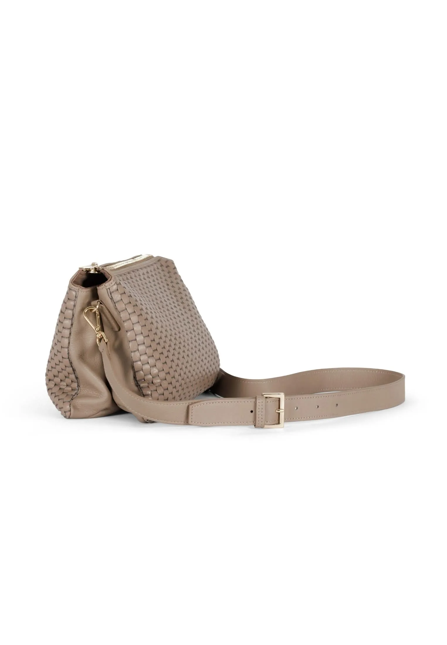 Parise Venetian Woven Leather Crossbody