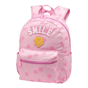 Patch Keep Smiling Canvas Backpack