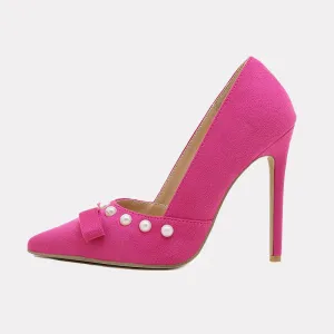 Pearl-trimmed Pumps