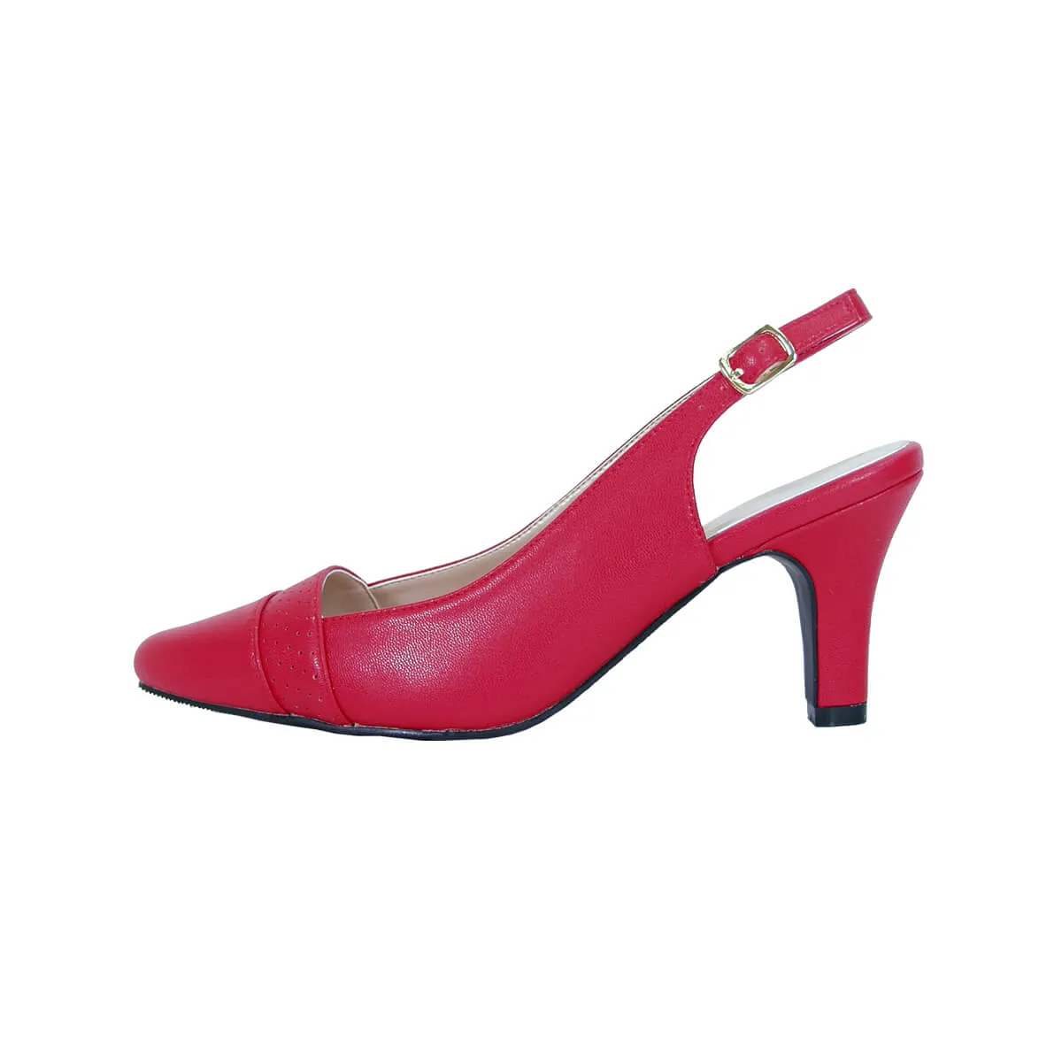 PEERAGE Candy Women's Wide Width Leather Slingback Dress Pumps