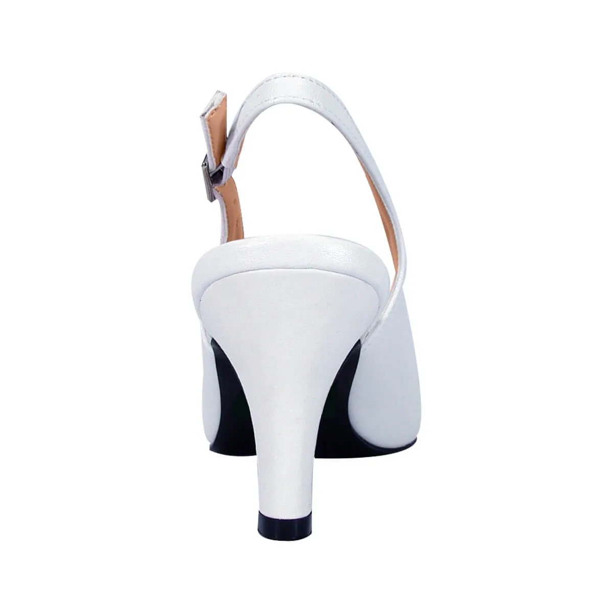 PEERAGE Candy Women's Wide Width Leather Slingback Dress Pumps
