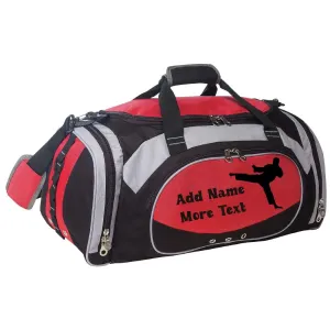 Personalized Deluxe Sports Duffel Bag for Kids and Adults - Martial Arts Male