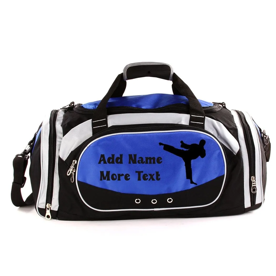 Personalized Deluxe Sports Duffel Bag for Kids and Adults - Martial Arts Male