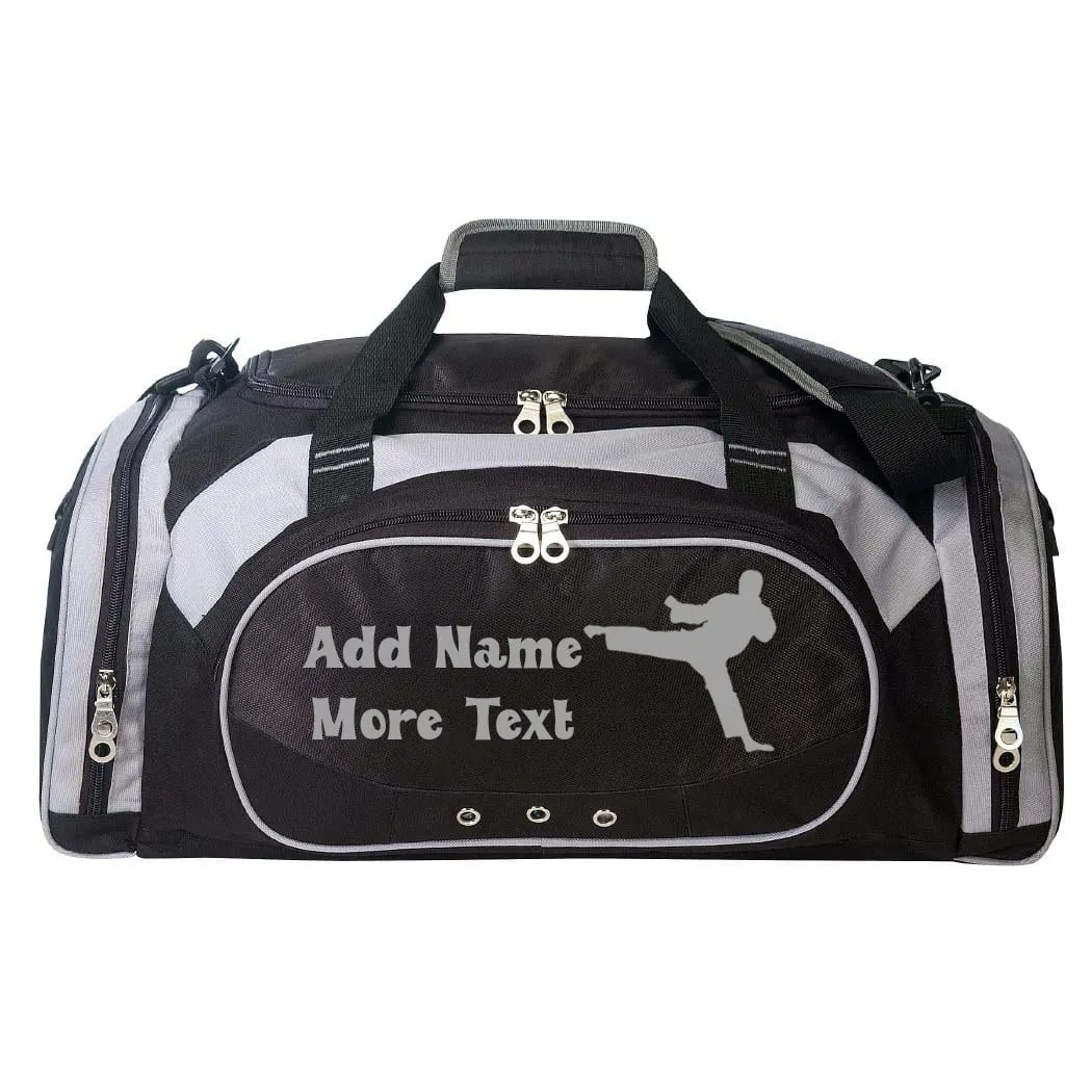 Personalized Deluxe Sports Duffel Bag for Kids and Adults - Martial Arts Male