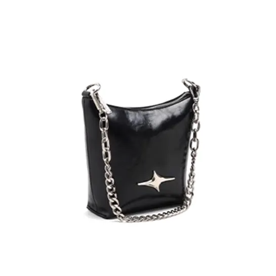 PIEBO Leather Bucket Bag