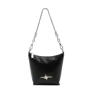 PIEBO Leather Bucket Bag
