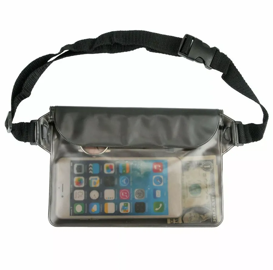 Pvc Underwater Waterproof Bag Pouch Waist Pack For Cell Phone Black