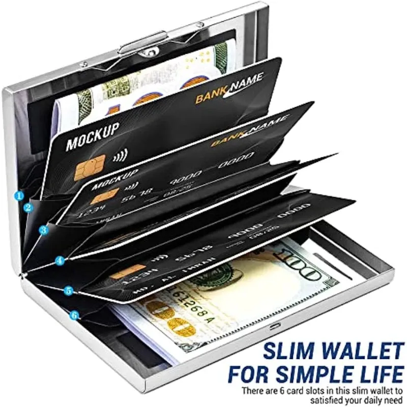 RFID Blocking Aluminum Card Holder