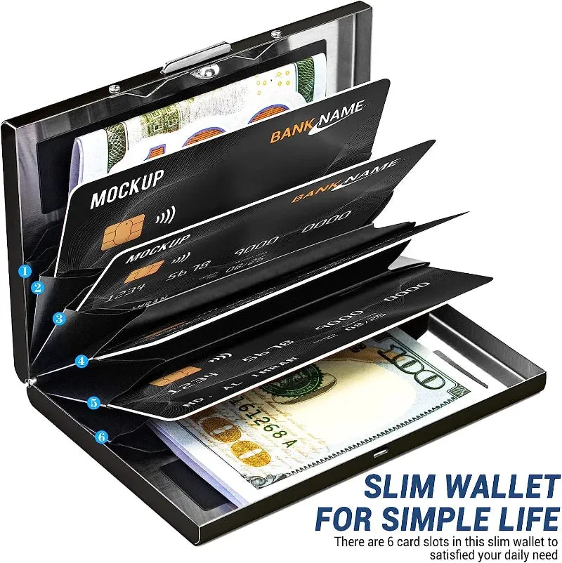 RFID Blocking Aluminum Card Holder
