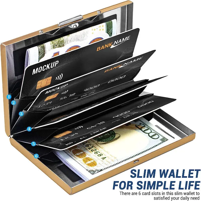 RFID Blocking Aluminum Card Holder