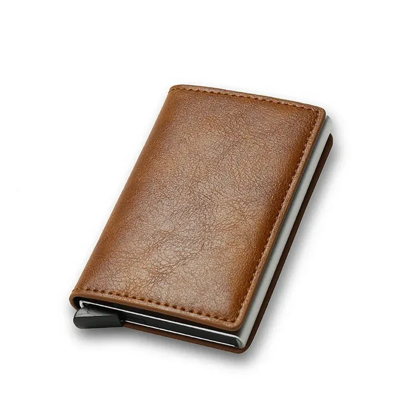 RFID Blocking Minimalist Wallet Secure Slim Card Holder
