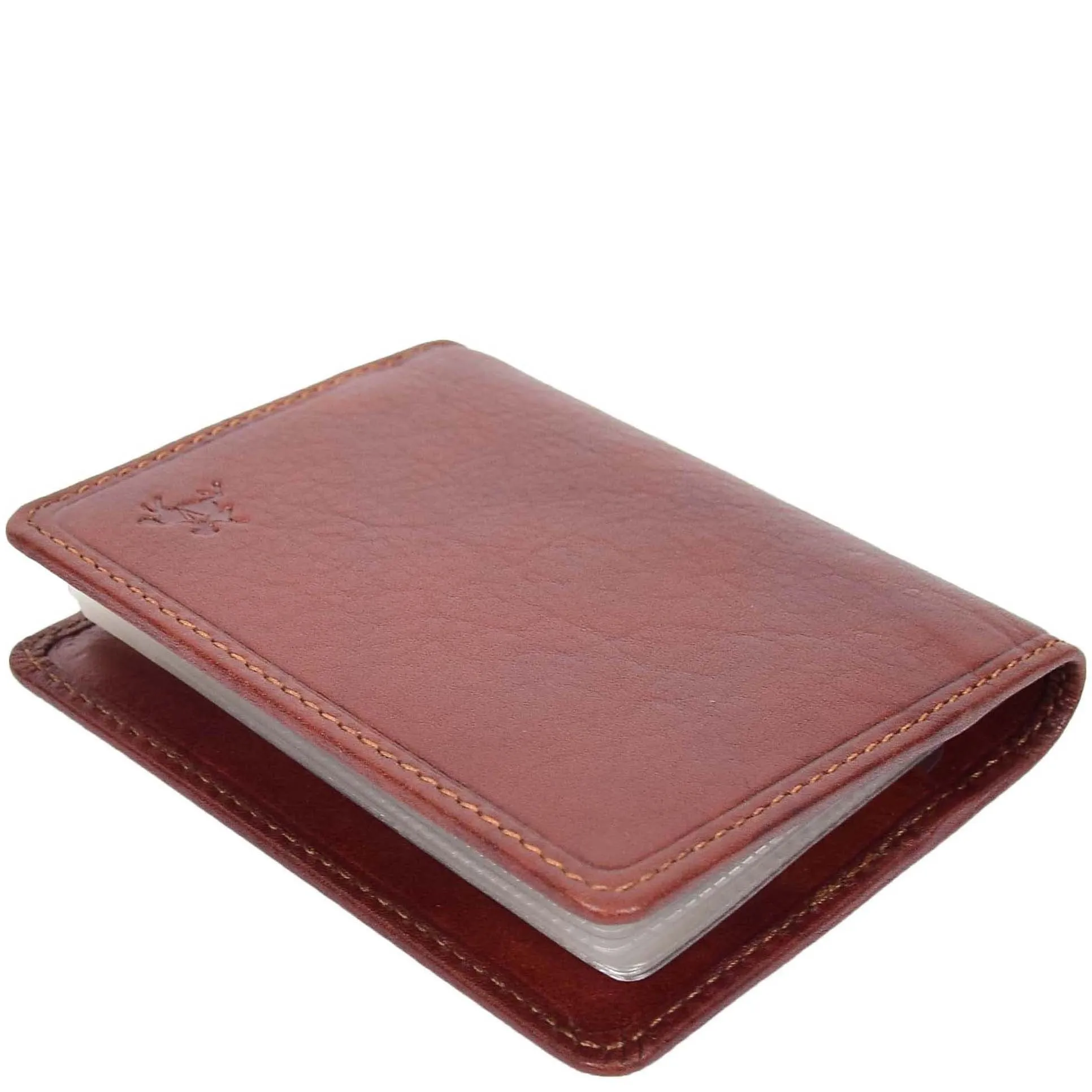 RFID Protected Bi-fold Wallet Small Credit Card Holder Geneva Tan
