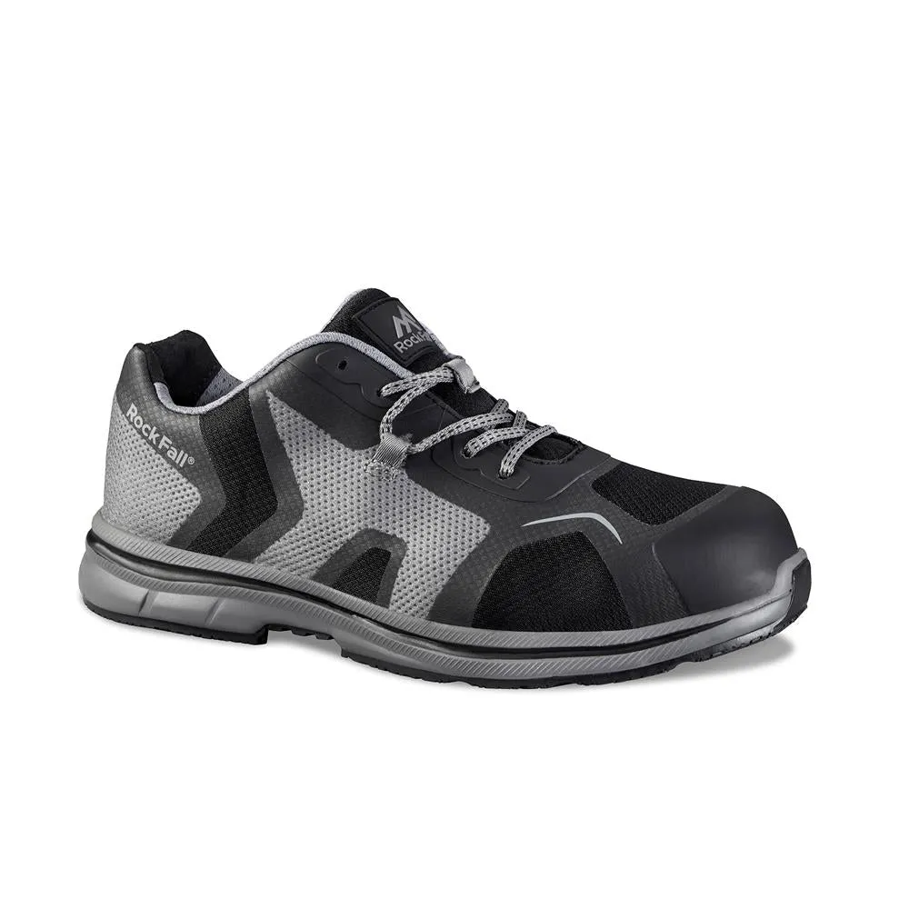 Rockfall Mens Wide (EE) Fit Lightweight Protective Toe Cap Safety Trainers (Mercury)