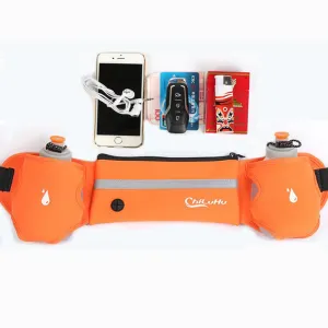Running, Walking or Jogging Waist Bag, with 2 Hydration pockets within belt