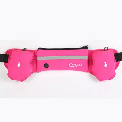 Running, Walking or Jogging Waist Bag, with 2 Hydration pockets within belt
