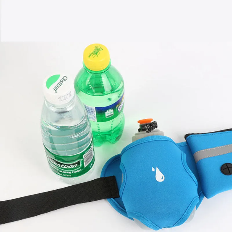 Running, Walking or Jogging Waist Bag, with 2 Hydration pockets within belt