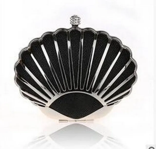SEKUSA Clutch Female Diamonds Metal Hollow Out Style Women Evening Bags Alloy Mixed Color Chain Shoulder Purse Evening Bags
