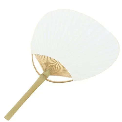 Set of 12 Paper Paddle Fans