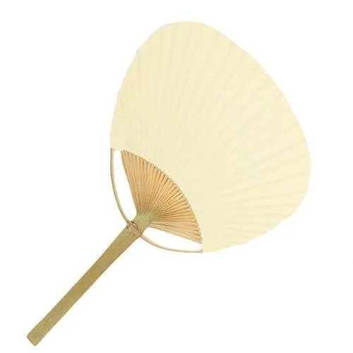 Set of 12 Paper Paddle Fans