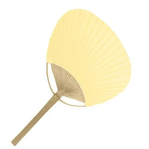 Set of 12 Paper Paddle Fans