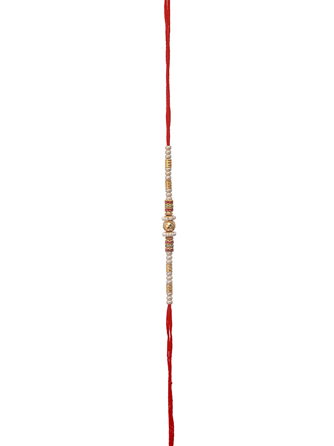 Set Of 4 Men Brown & Blue Rudraksh Beaded Spiritual Rakhi With Roli & Chawal