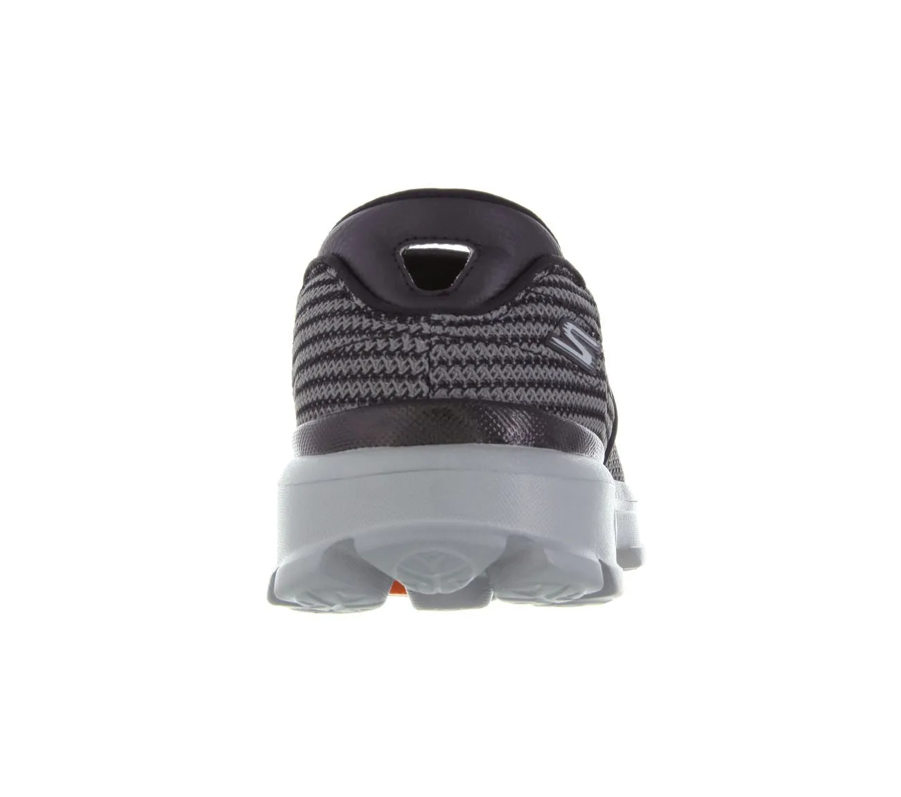 SKECHERS Men's Gowalk3 Athletic Walking/Running Trainers in Charcoal/Orange, Size UK6 to UK13