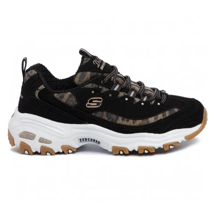 SKECHERS TRAINER D'LITES BLACK 13158BKLD