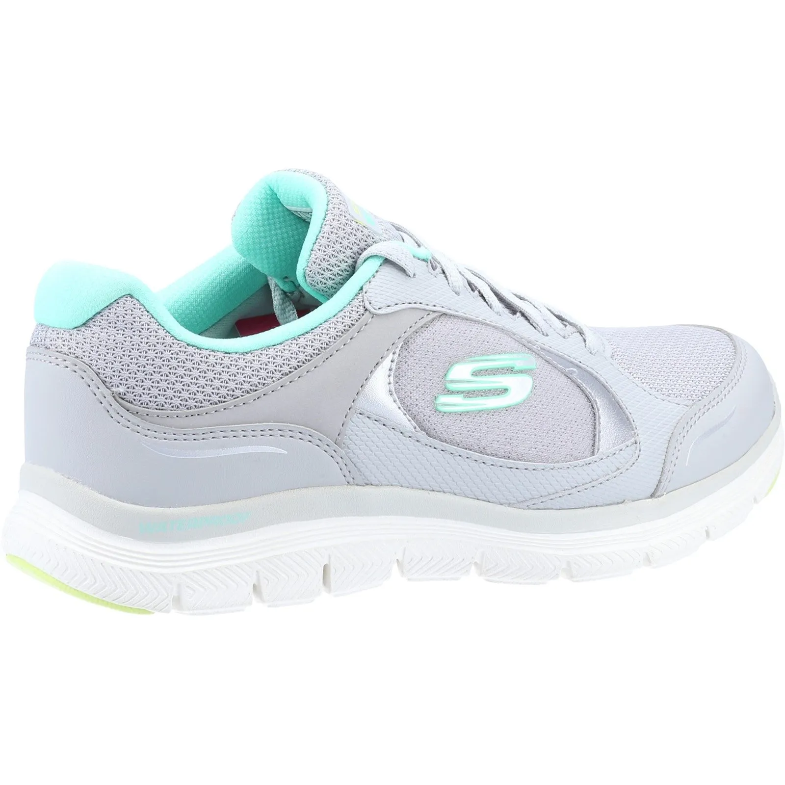 Skechers Womens Flex Appeal 4.0 True Clarity 149299-GYMN Grey/Multicoloured Lace Up Shoe