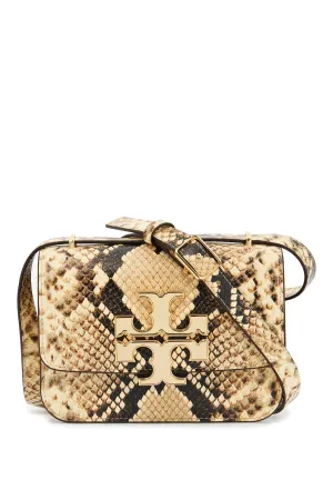 small eleanor bag with snake print 159341 CORIANDER / BLACK MULTI