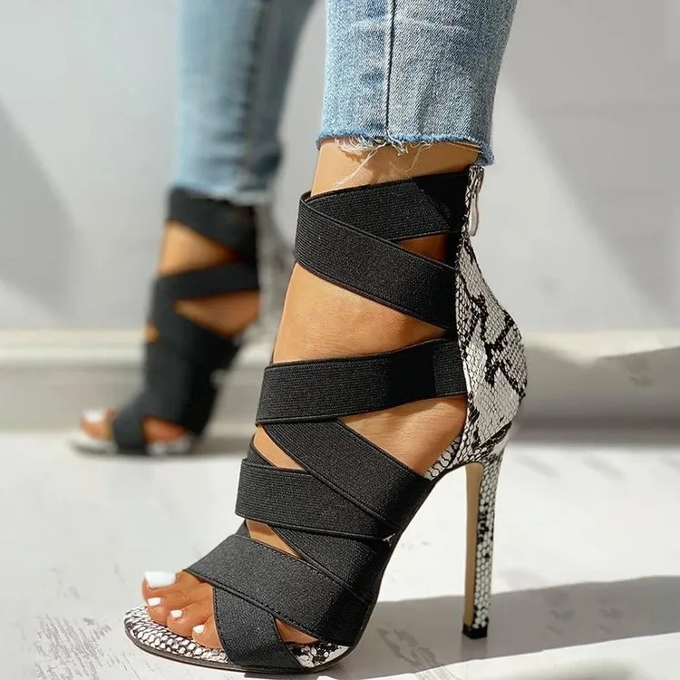 Snake Pointed Toe Pumps