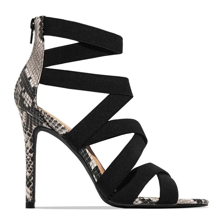 Snake Pointed Toe Pumps