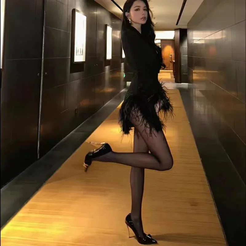 Sohiwoo Lacquer leather black slim heel high heels, 2024 new metal heel pointed toe fashion versatile banquet shoes