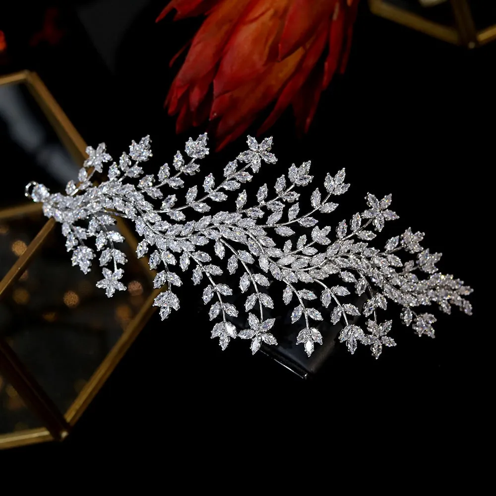 Swarovski  Crystal Wedding Hair Accessories hair piece -Sona