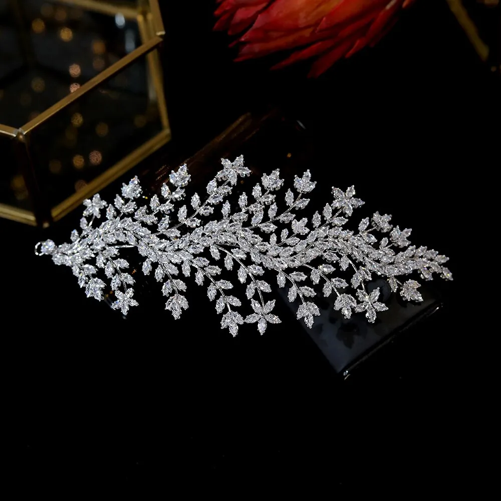 Swarovski  Crystal Wedding Hair Accessories hair piece -Sona